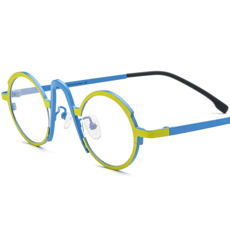 Multicolor Ultra Light Pure Titanium Myopia Glasses Frame - https://sammyskfootball.com