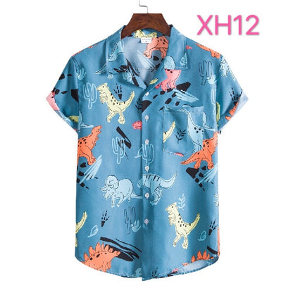 Men's Casual Beach Clothing Shirt Hawaiian Beach Style Suit Collar Short Sleeve durable, portable, adjustable, Jar Sealer, rechargeable