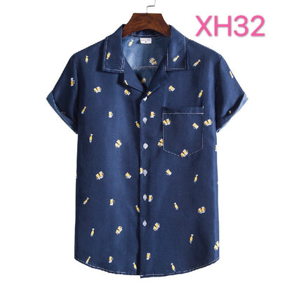 Men's Casual Beach Clothing Shirt Hawaiian Beach Style Suit Collar Short Sleeve durable, portable, adjustable, Jar Sealer, rechargeable