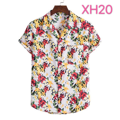 Men's Casual Beach Clothing Shirt Hawaiian Beach Style Suit Collar Short Sleeve durable, portable, adjustable, Jar Sealer, rechargeable