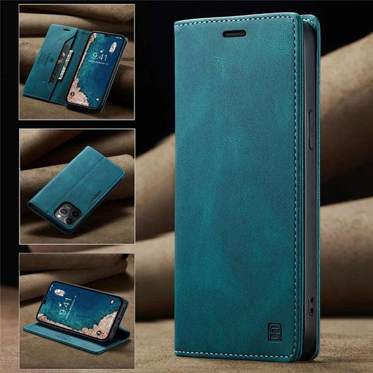 Phone Case For iPhone 15 14 13 12 11 Pro Max Case Leather Magnetic Flip Cover For iPhone 6 6s 7 8 Plus XS XR SE 2020 13 Mini Phone Case - https://sammyskfootball.com