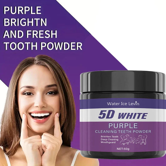 Purple Teeth Cleaning Powder - No Sulfuric Acid, Deep Cleansing and Polishing, Whitens Teeth Within 5 Days, Portable Daily Use and Travel https://sammyskfootball.com