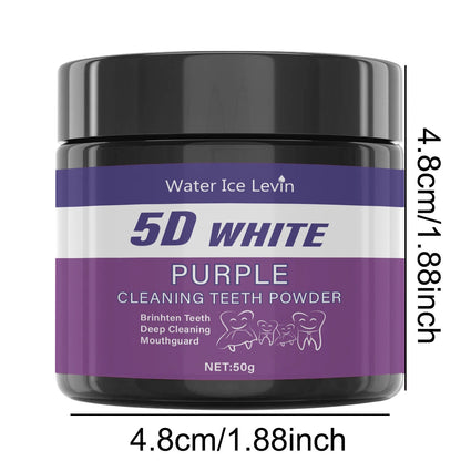 Purple Teeth Cleaning Powder - No Sulfuric Acid, Deep Cleansing and Polishing, Whitens Teeth Within 5 Days, Portable Daily Use and Travel https://sammyskfootball.com