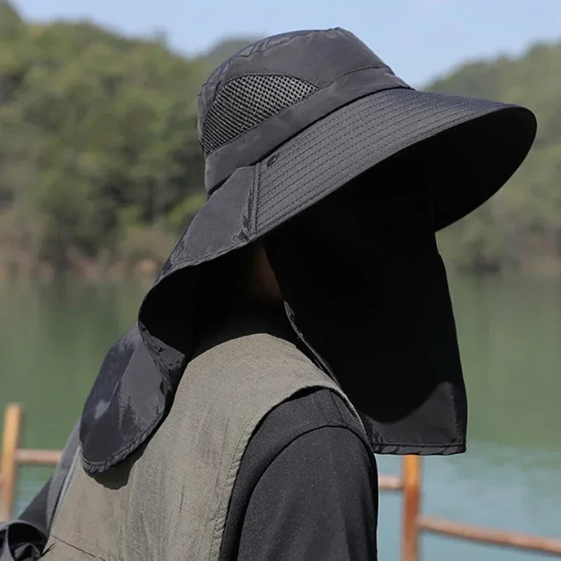 UV Protection Sun Hat with Neck Flap for Outdoor Adventure