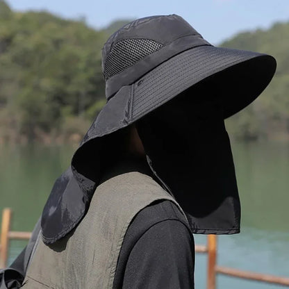 UV Protection Sun Hat with Neck Flap for Outdoor Adventure