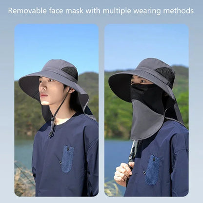 UV Protection Sun Hat with Neck Flap for Outdoor Adventure