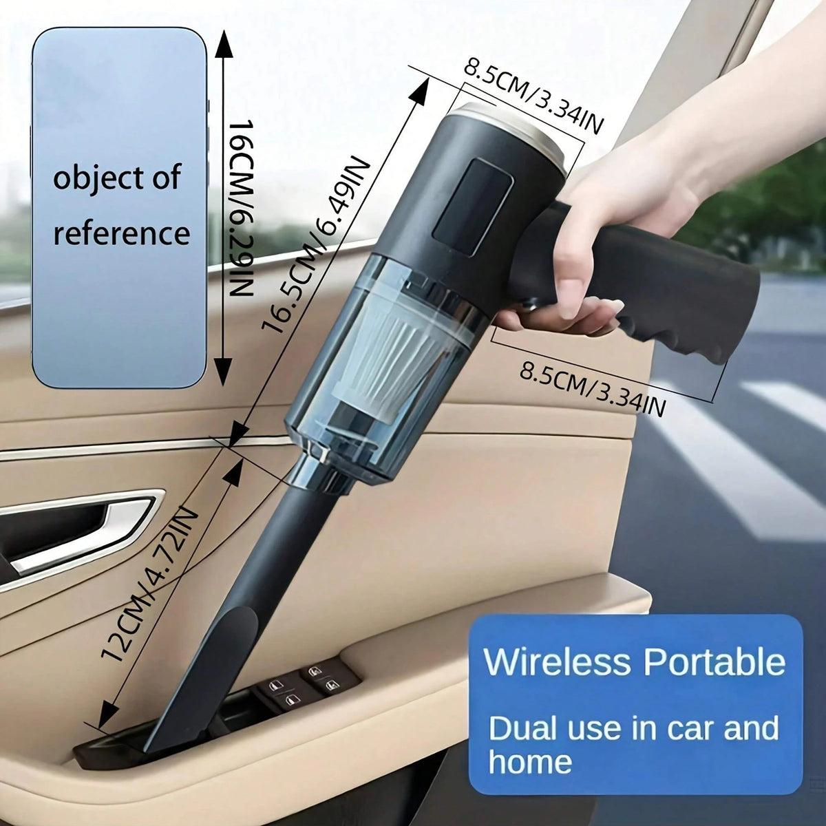 3 In 1 Integrated Suction And Blowing Vacuum Combination Vacuum Cleaner USB Charging Small Car Household Vacuum Cleaner Shop1102794162 Store