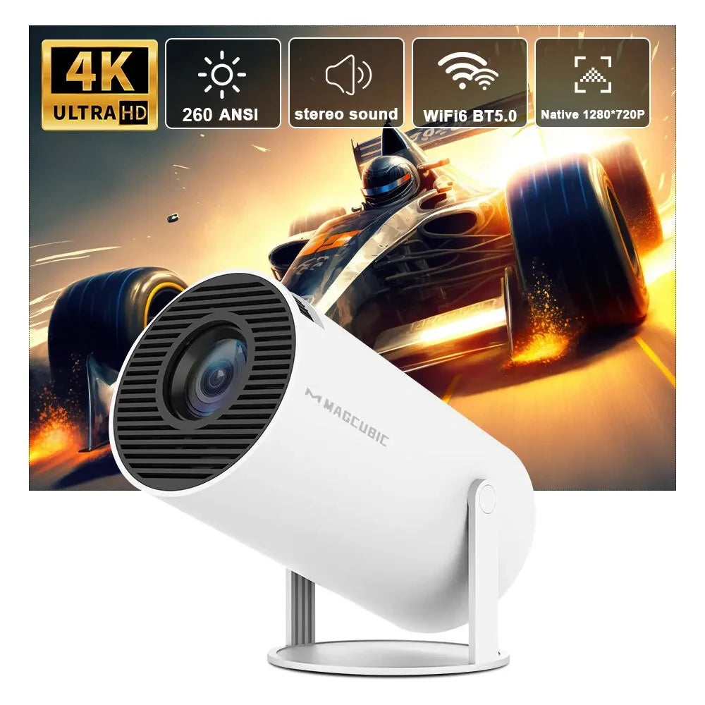 Magcubic Projector HY300 Pro 4K Wifi6 Android 11 Dual 260ANSI Allwinner H713 BT5.0 1080P 1280*720P Home Cinema Outdoor Projetor