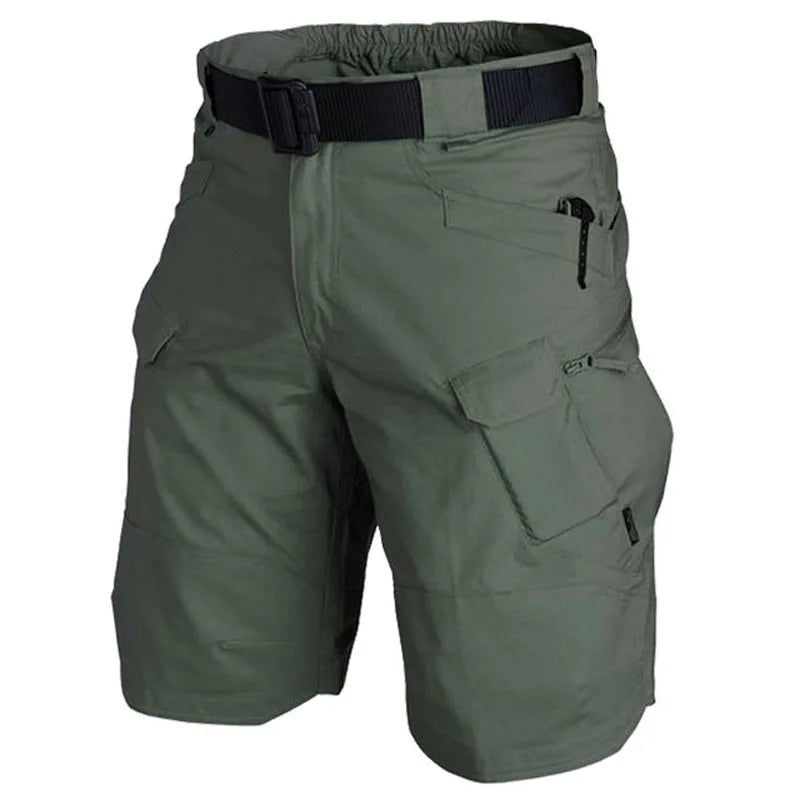 Men Urban Military Tactical Shorts Outdoor Waterproof Wear Multi pocket Pants