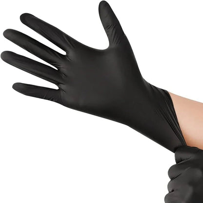 10/20/50/100PCS Black Nitrile Disposable Gloves for Work Latex Free Home Cleaning Glove Textured Mechanic Tattoo Hair Dye Beauty Shop1104634566 Store