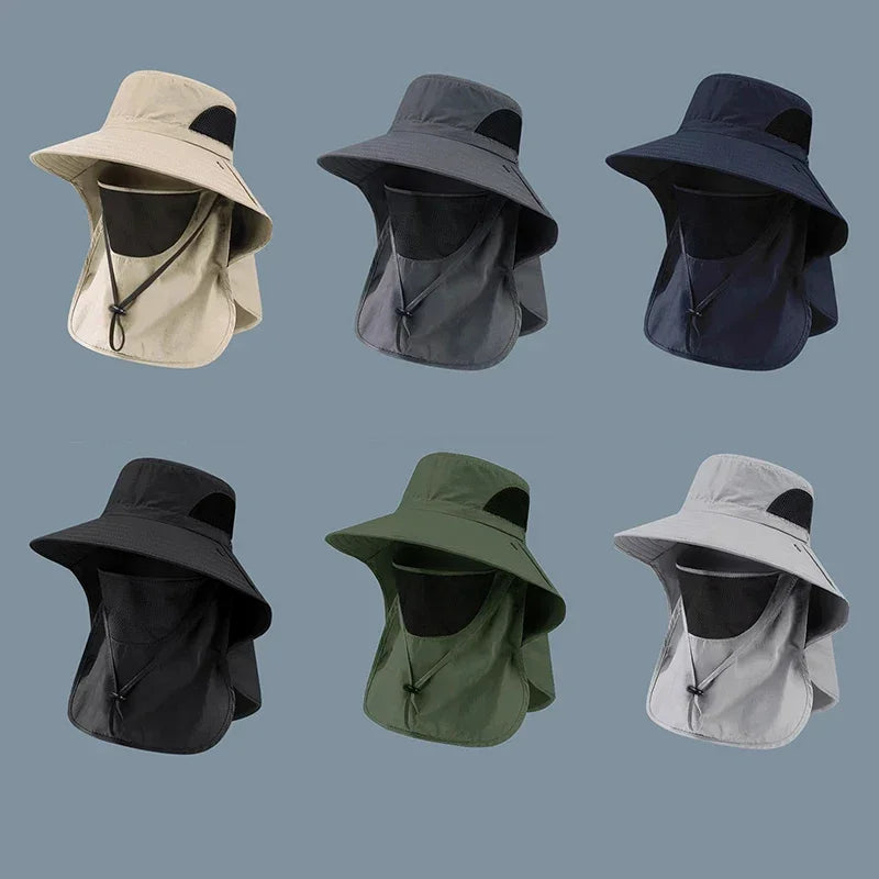 UV Protection Sun Hat with Neck Flap for Outdoor Adventure