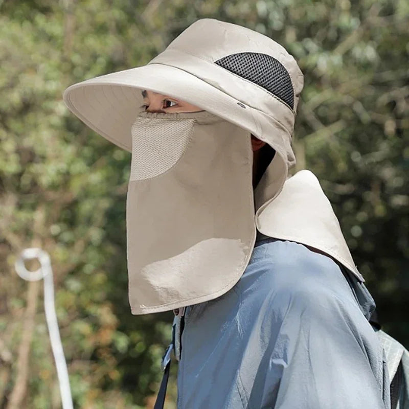 UV Protection Sun Hat with Neck Flap for Outdoor Adventure
