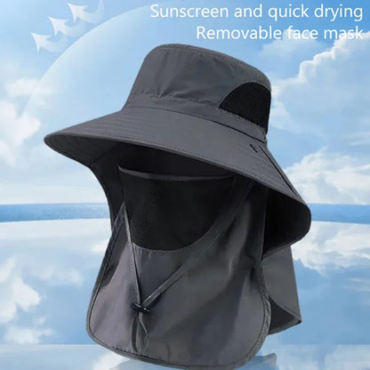 UV Protection Sun Hat with Neck Flap for Outdoor Adventure