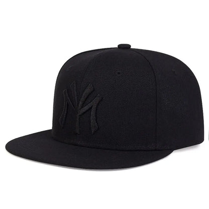 Unisex Hip-Hop Embroidered Baseball Cap Black