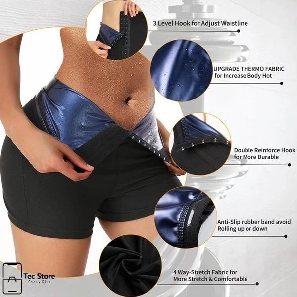 Thermo Sauna Shapewear Leggings – Slimming Waist Trainer Workout Pants