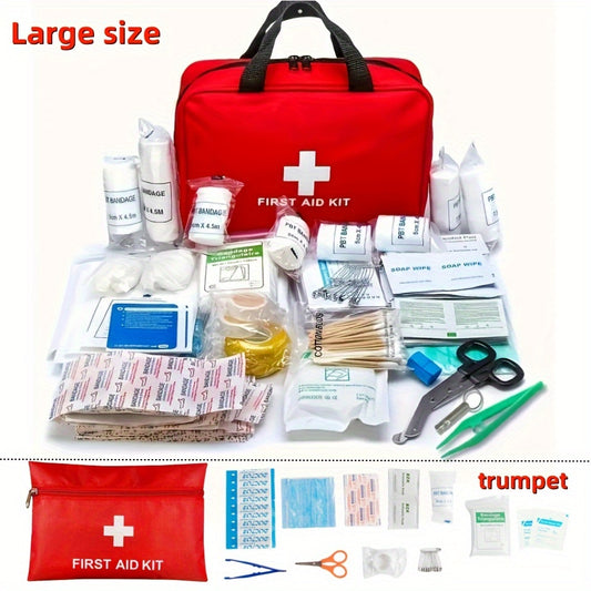27 & 173 Piece First Aid Kits: Portable Medical Kits for Hiking, Camping & Home