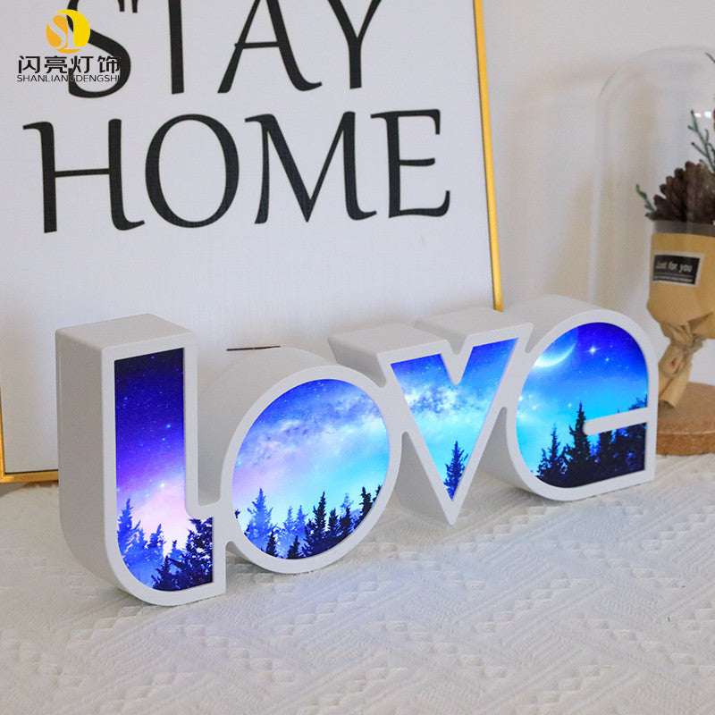 Valentine's Day Decor: LED LOVE Light | Unique Gift for Girlfriend, Birthday & Wedding Celebrations