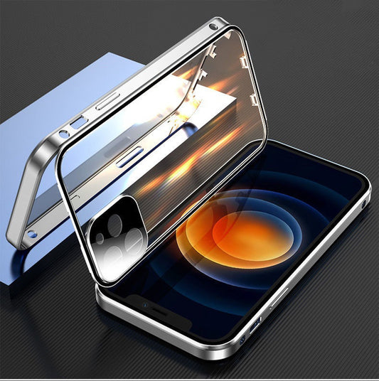 Metal Frame Snap Double-sided Glass Phone Case: Sleek Protection and Unmatched Clarity