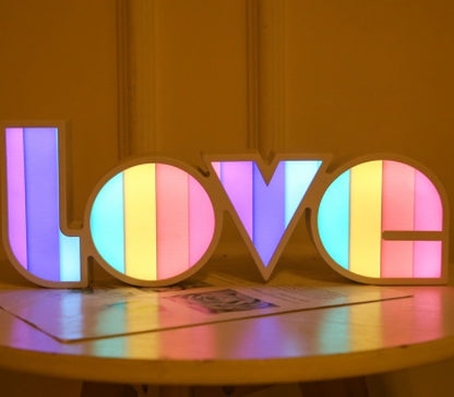 Valentine's Day Decor: LED LOVE Light | Unique Gift for Girlfriend, Birthday & Wedding Celebrations 2025