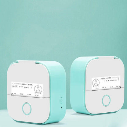 Green Color Portable Mini Thermal Label Printer Home Photo Printer from https://sammyskfootball.com/