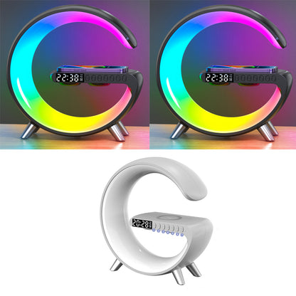 Intelligent G-Shaped LED Lamp: Bluetooth Speaker, Wireless Charger, Atmosphere Lamp - Bedroom Home Decor Essential https://sammyskfootball.com