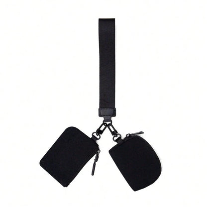 Keychain Wallet Wristlet Wallets For Women Men Mini Zip Dual Pouch Wristlet https://sammyskfootball.com