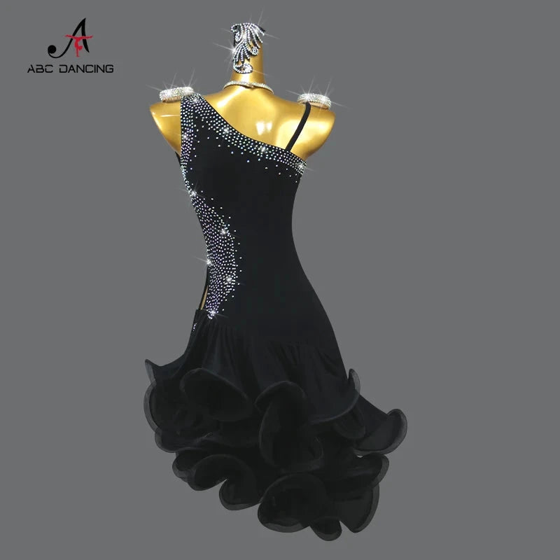 Latin Dance Suit Line Wear Tops Women Female Clothing Competition Dress Ball Girls Skirts Samba Practice Prom Costume Customized https://sammyskfootball.com