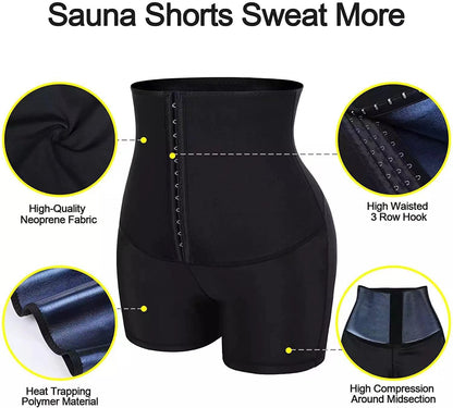 Thermo Sauna Shapewear Leggings – Slimming Waist Trainer Workout Pants