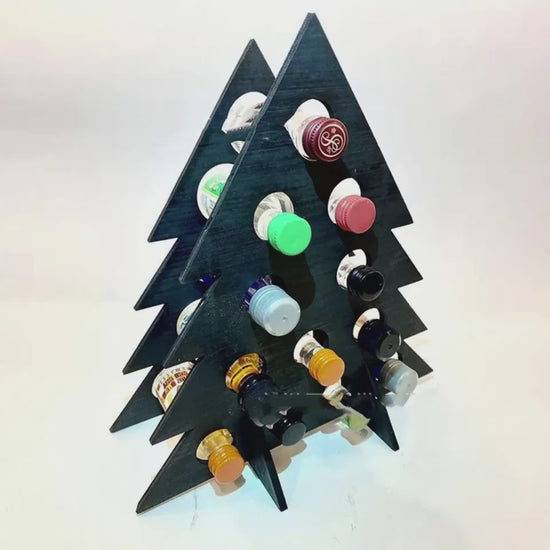 video of Christmas Wine Tree Advent Calendar for Festive Joy