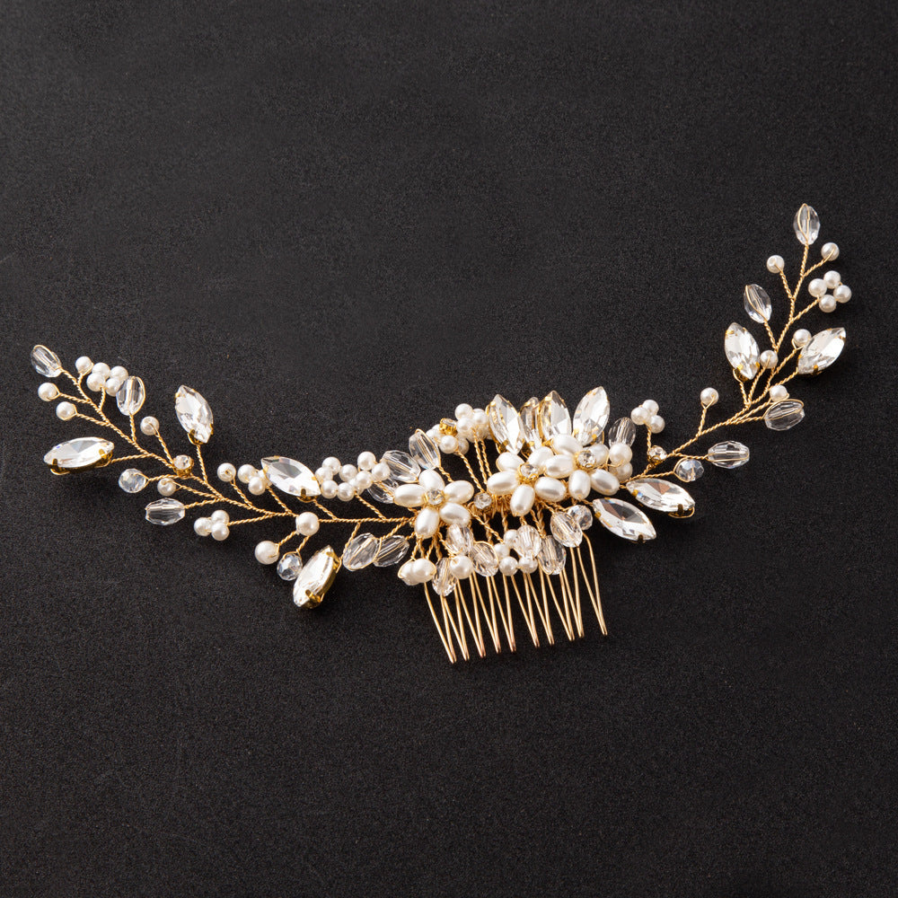 Bridal Hair Accessories Crystal Headdress – Floral Bridal Hair Comb, Vintage Wedding Hairpiece, Bride Hair Clip, Wedding Headpiece, Boho Hair Vine https://sammyskfootball.com