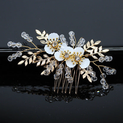 Bridal Hair Accessories Crystal Headdress – Floral Bridal Hair Comb, Vintage Wedding Hairpiece, Bride Hair Clip, Wedding Headpiece, Boho Hair Vine https://sammyskfootball.com