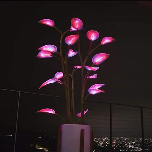 Transform Your Home Decor with Plant Lamp LED Night Lights - Artificial Bonsai Houseplant Lamps Perfect for Bedroom and Living Room Decor
