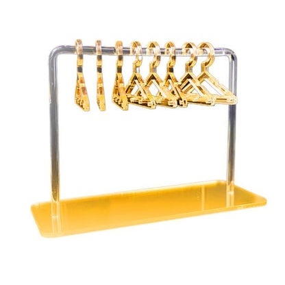 Acrylic Earring Hanging Display Rack Stand with Mini Coat Hangers_1