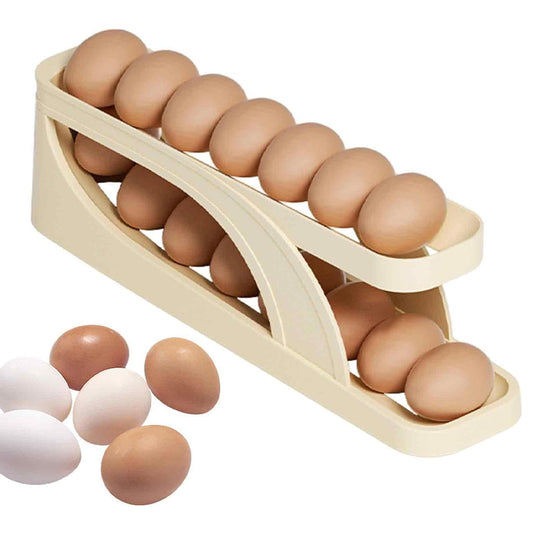 Double-Layer Roll Down Refrigerator Egg Dispense Tray_0